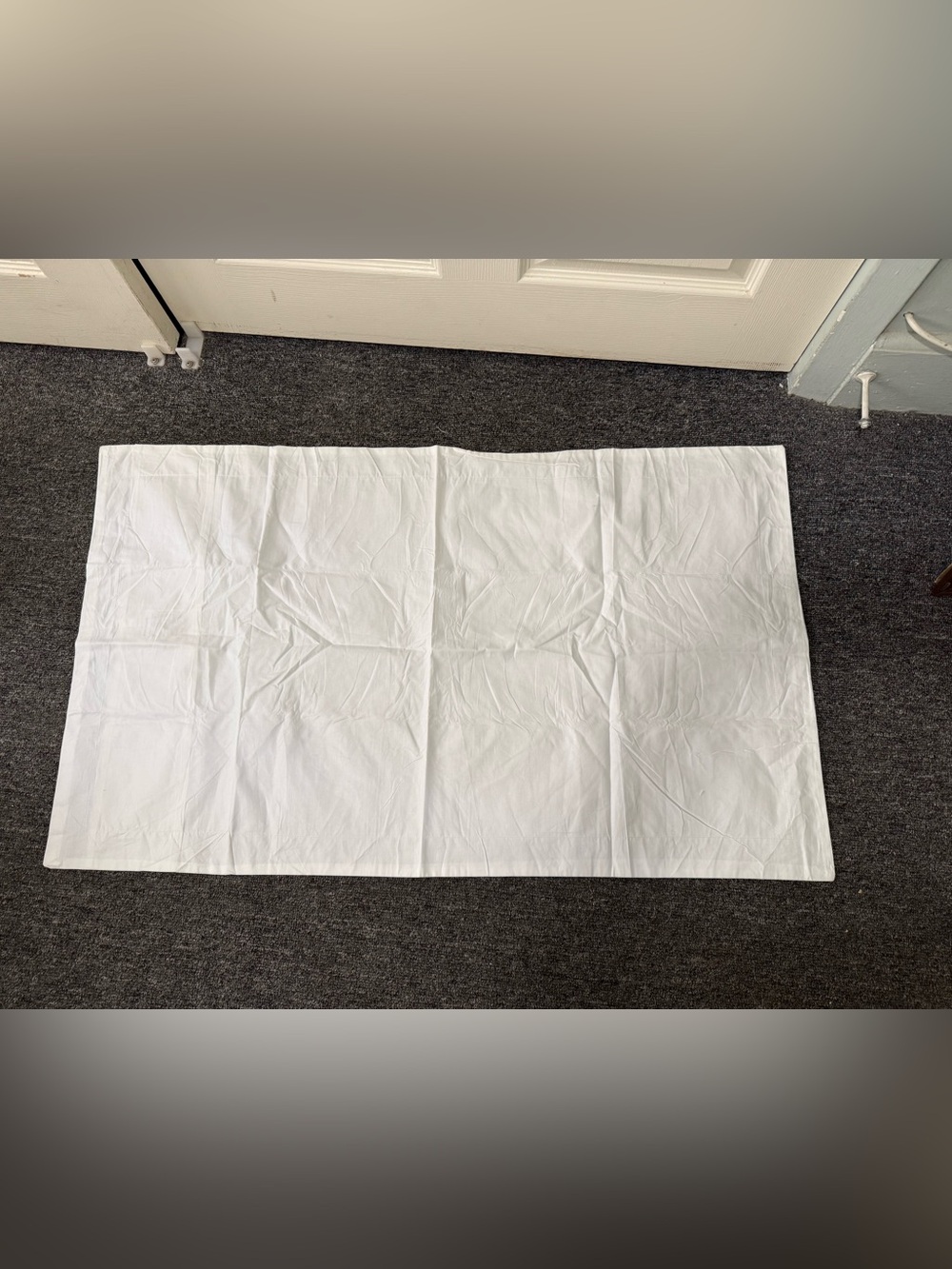 Plain White Linen Pillowcase